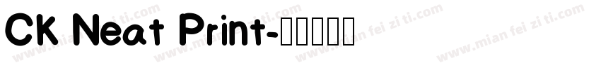 CK Neat Print字体转换